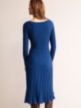Boden Imogen Cable Knit Dress, Navy Peony