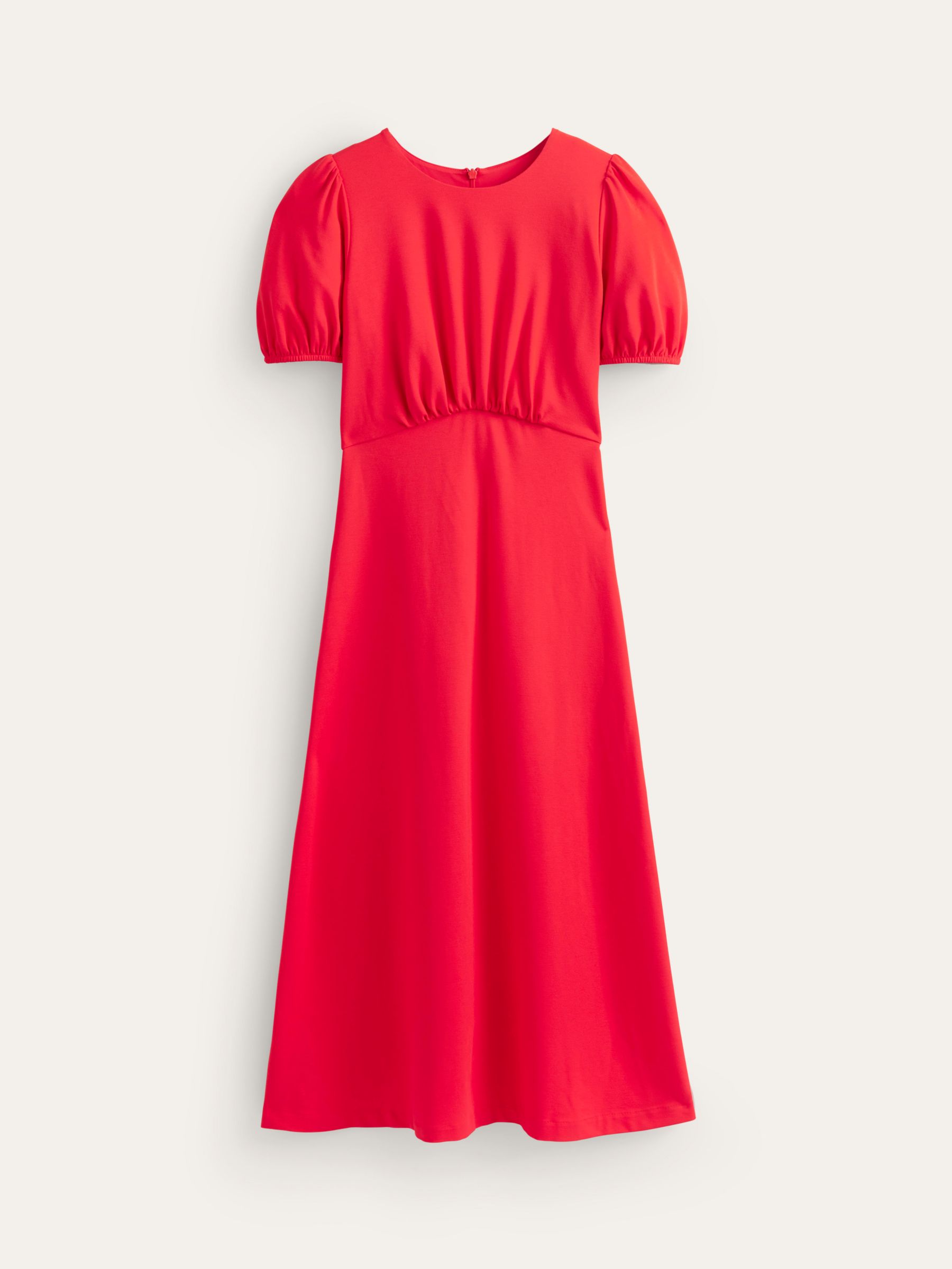 Buy Boden Nancy Ponte Midi Dress, Poppy Red Online at johnlewis.com