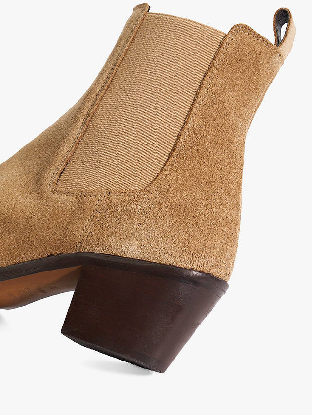 Dune Pexas Suede Chelsea Boots, Sand