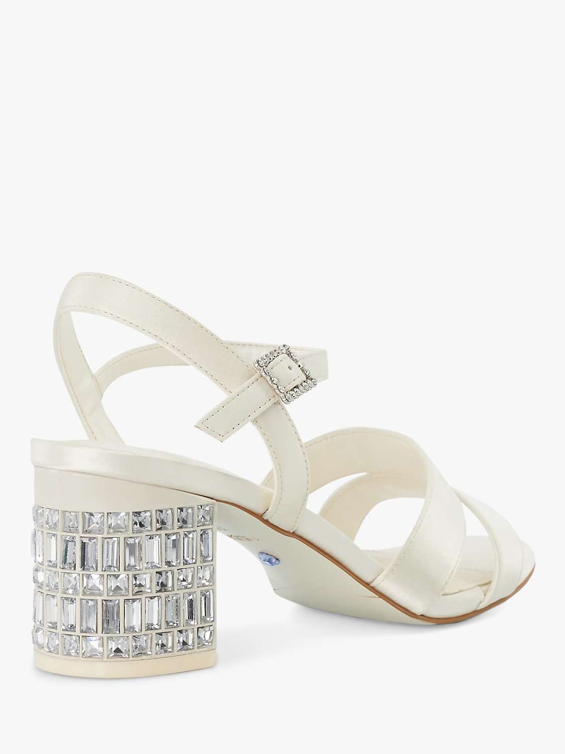 Buy Dune Bridal Collection Matrimonie Embellished Block Heel Sandals, Ivory Online at johnlewis.com