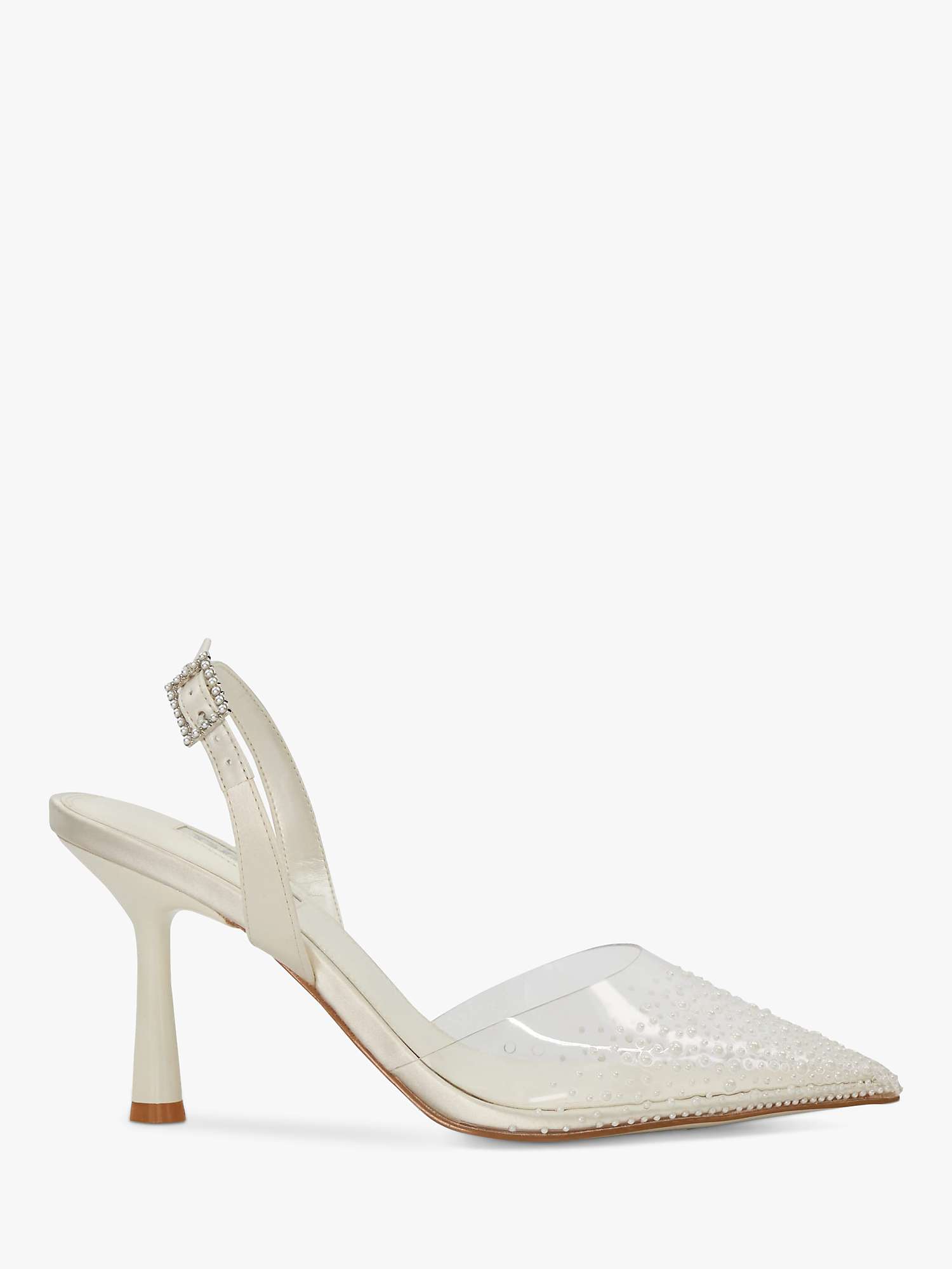 Buy Dune Bridal Collection Divinely Sea Pearl Slingback Court Shoes, Ivory Online at johnlewis.com
