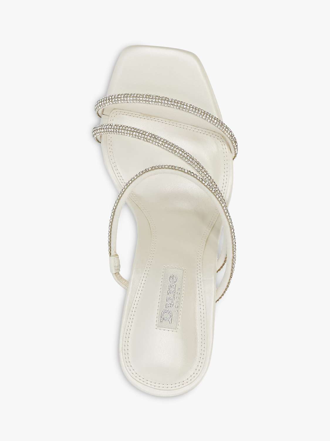 Buy Dune Bridal Collection Moonbeam Diamante Strap Wedge Sandals, Ivory Online at johnlewis.com