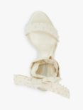 Dune Bridal Collection Melodies Mesh Strap Embellished Sandals, Ivory