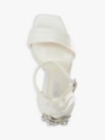 Dune Bridal Collection Meridians Embellished Heel Sandals, Ivory