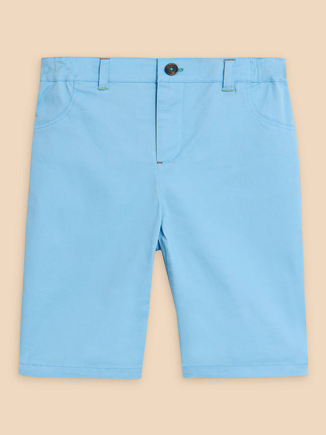 White Stuff Kids' Chino Shorts, Mid Blue