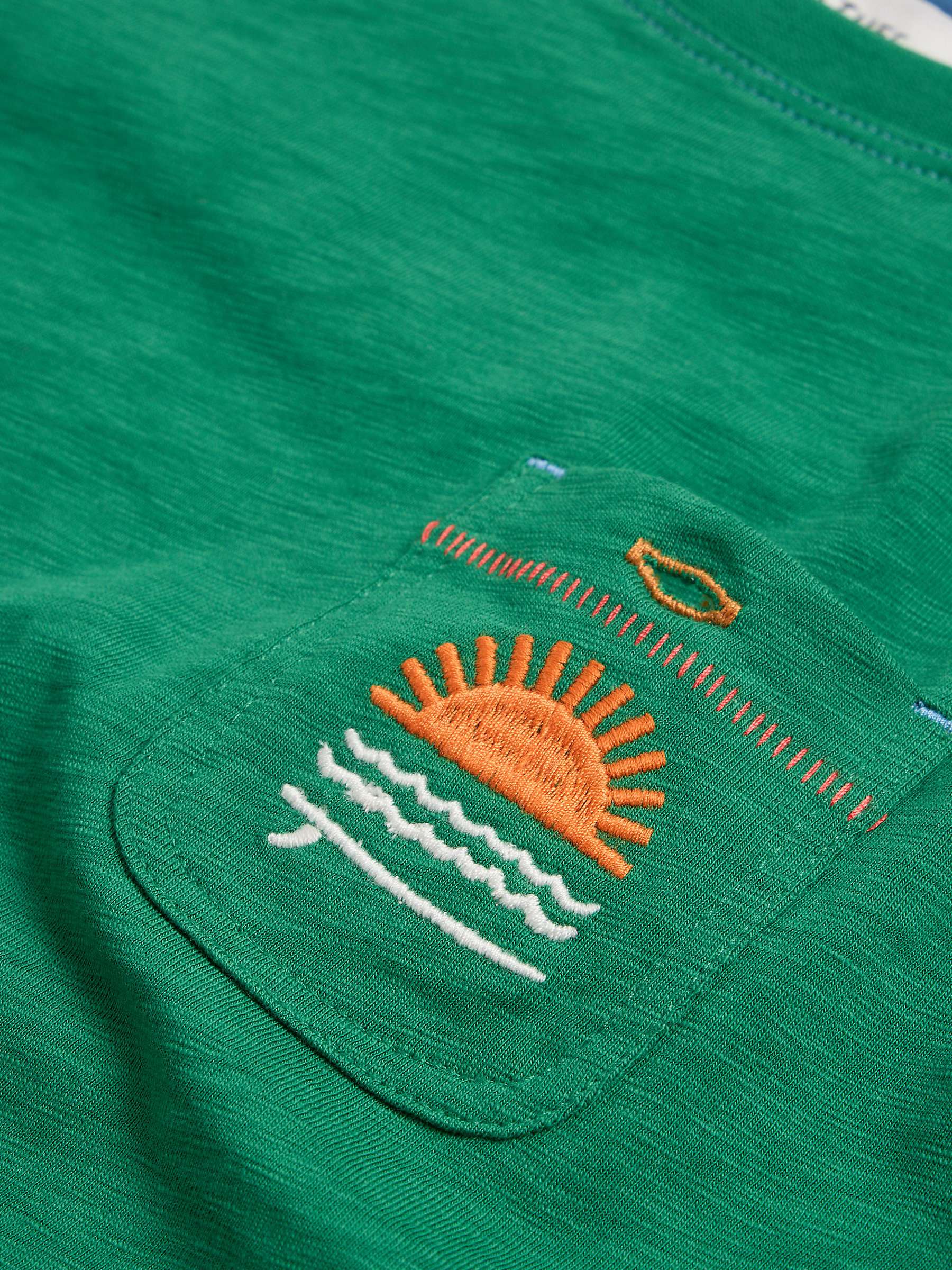 Buy White Stuff Kids' Surfers Graphic T-Shirt, Green Online at johnlewis.com