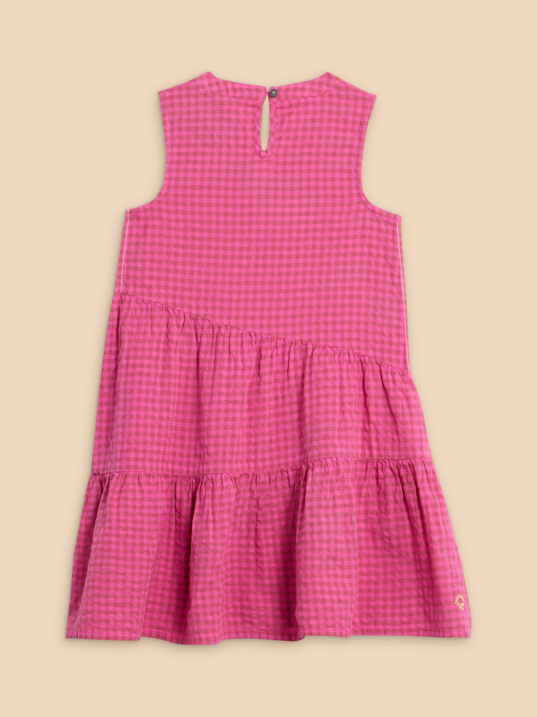 Buy White Stuff Kids' Gingham Dress, Pink Online at johnlewis.com