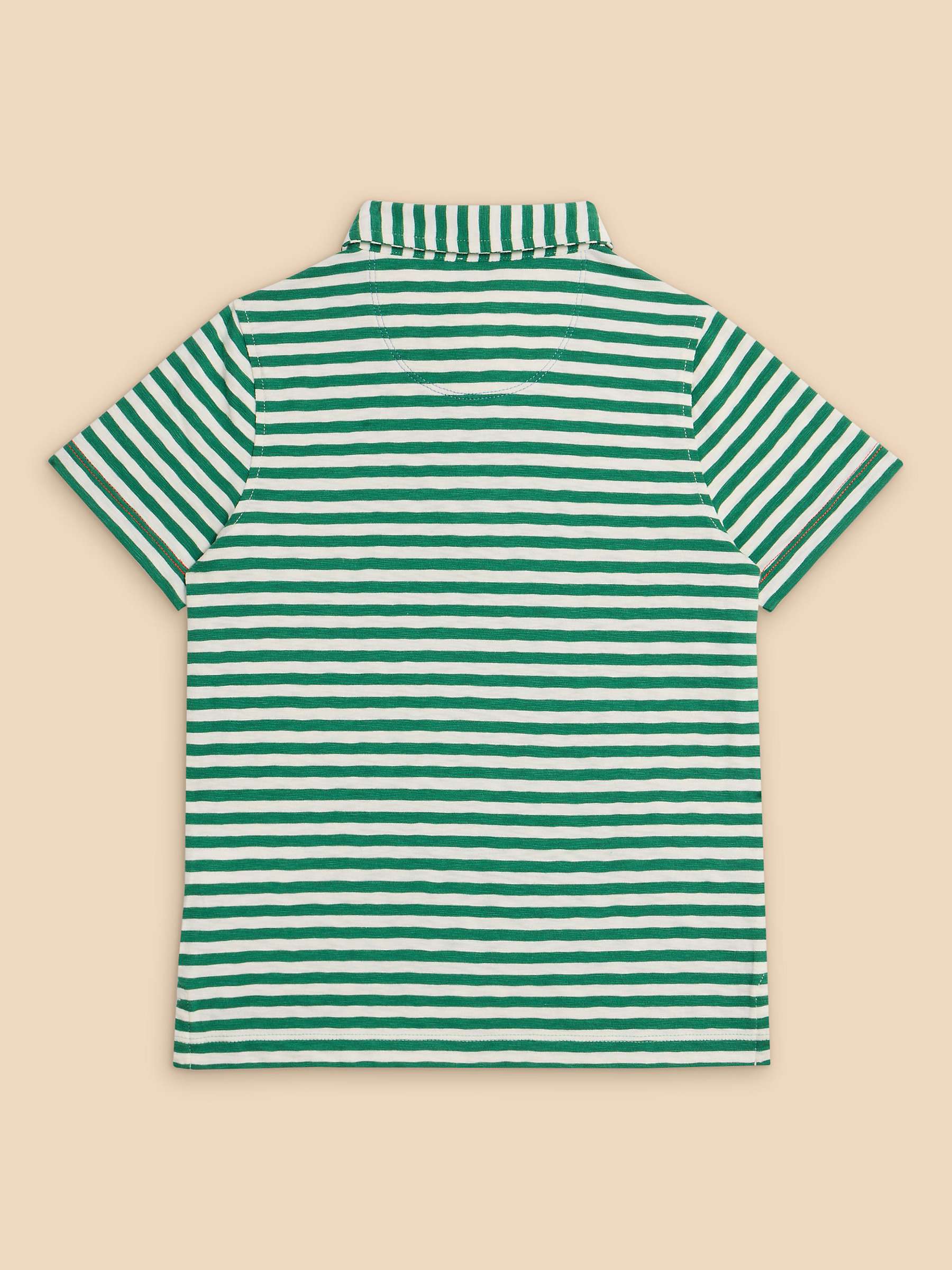 Buy White Stuff Kids' Surfers Stripe Polo Shirt Online at johnlewis.com