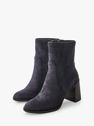 Moda in Pelle Marylou Block Heel Ankle Boots, Navy