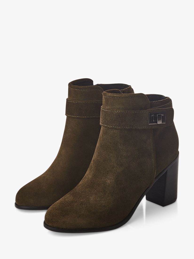Buy Moda in Pelle Maricella Suede Heeled Ankle Boots Online at johnlewis.com
