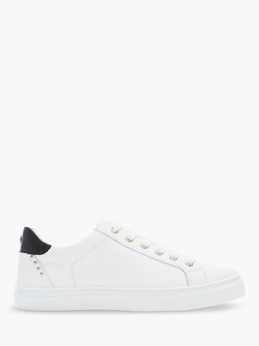 Moda in Pelle Bradd Leather Trainers, White at John Lewis & Partners