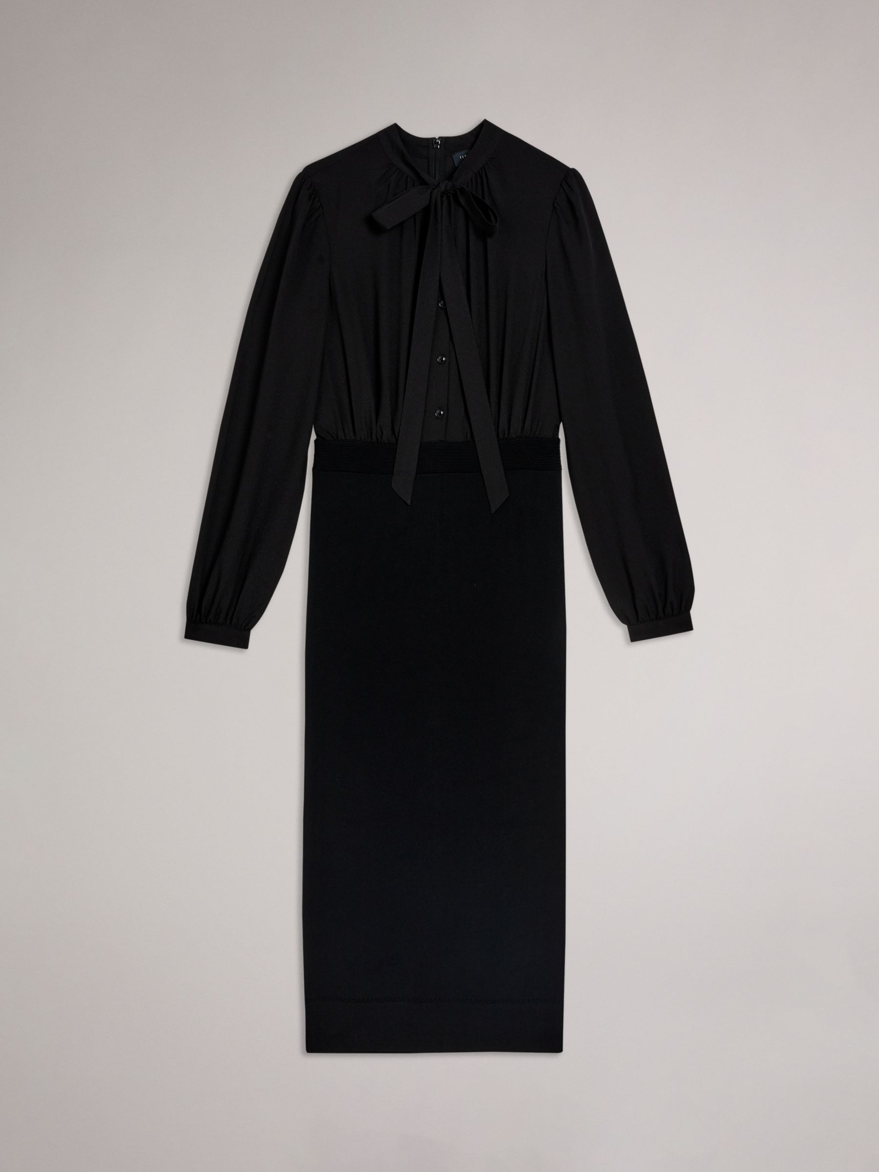 Ted Baker Mersea Knitted Pencil Skirt Midi Dress, Black, 8