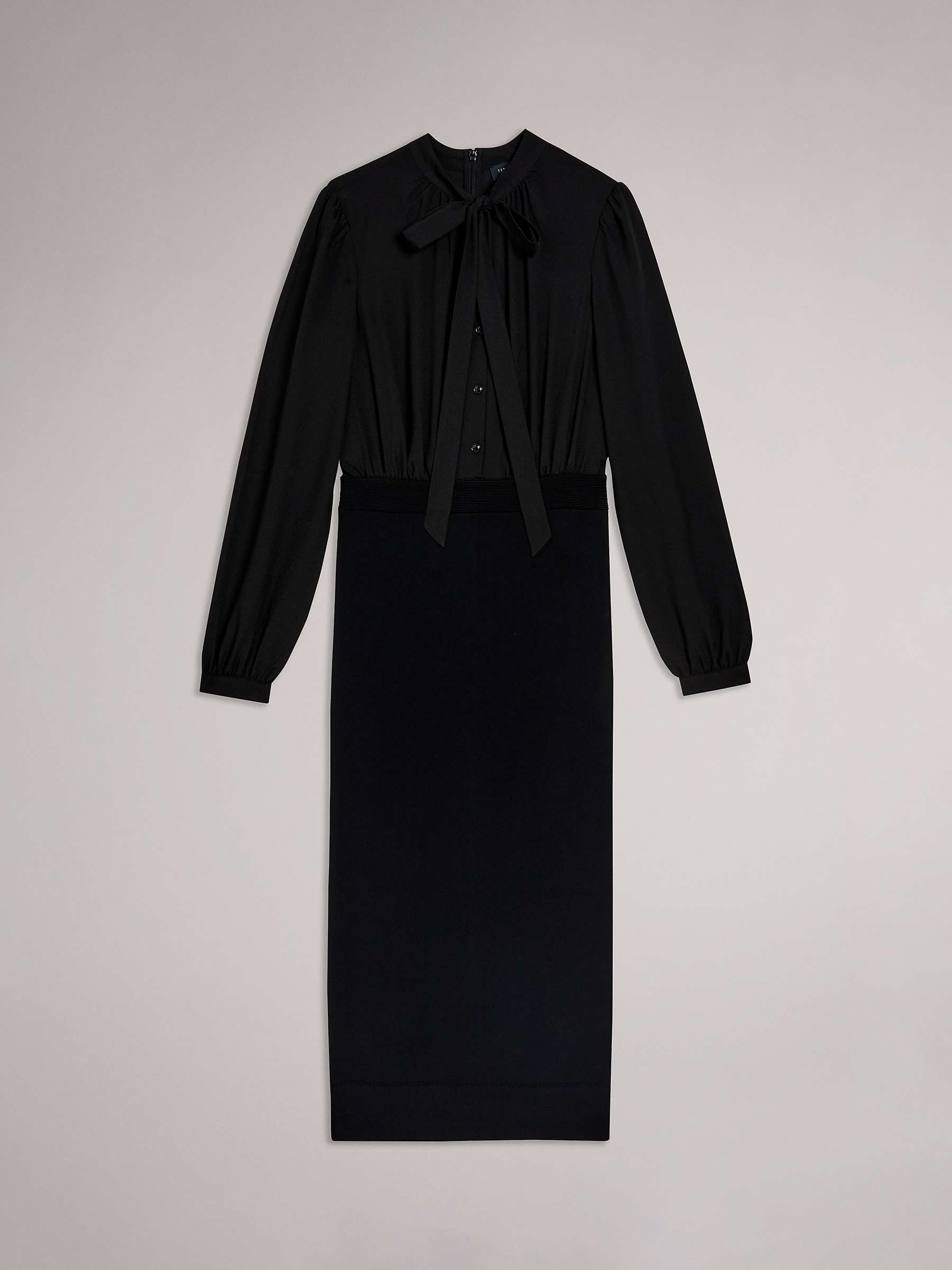Buy Ted Baker Mersea Knitted Pencil Skirt Midi Dress, Black Online at johnlewis.com