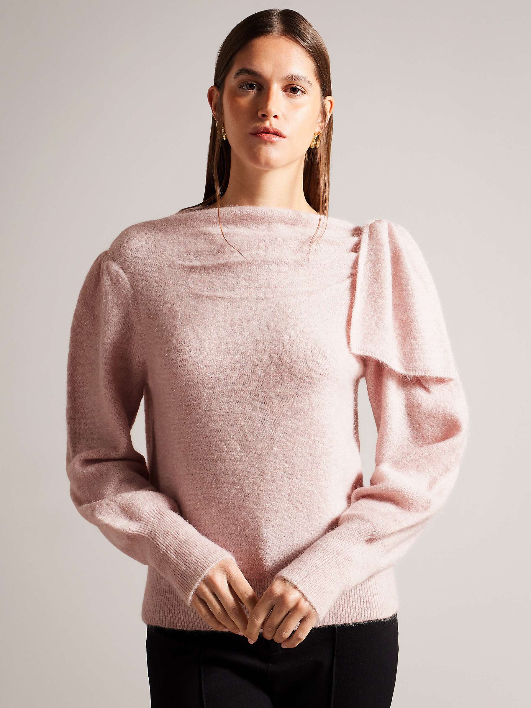 Buy Ted Baker Larbow Wool Blend Statement Bow Jumper Online at johnlewis.com