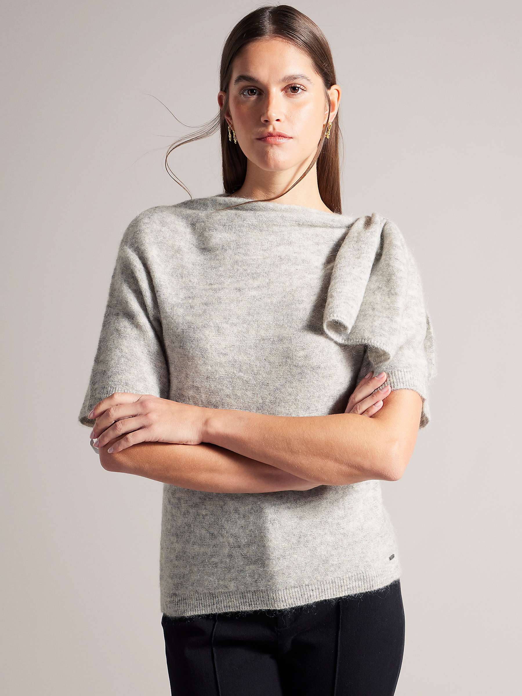 Buy Ted Baker Teebow Statement Bow Knitted Top Online at johnlewis.com