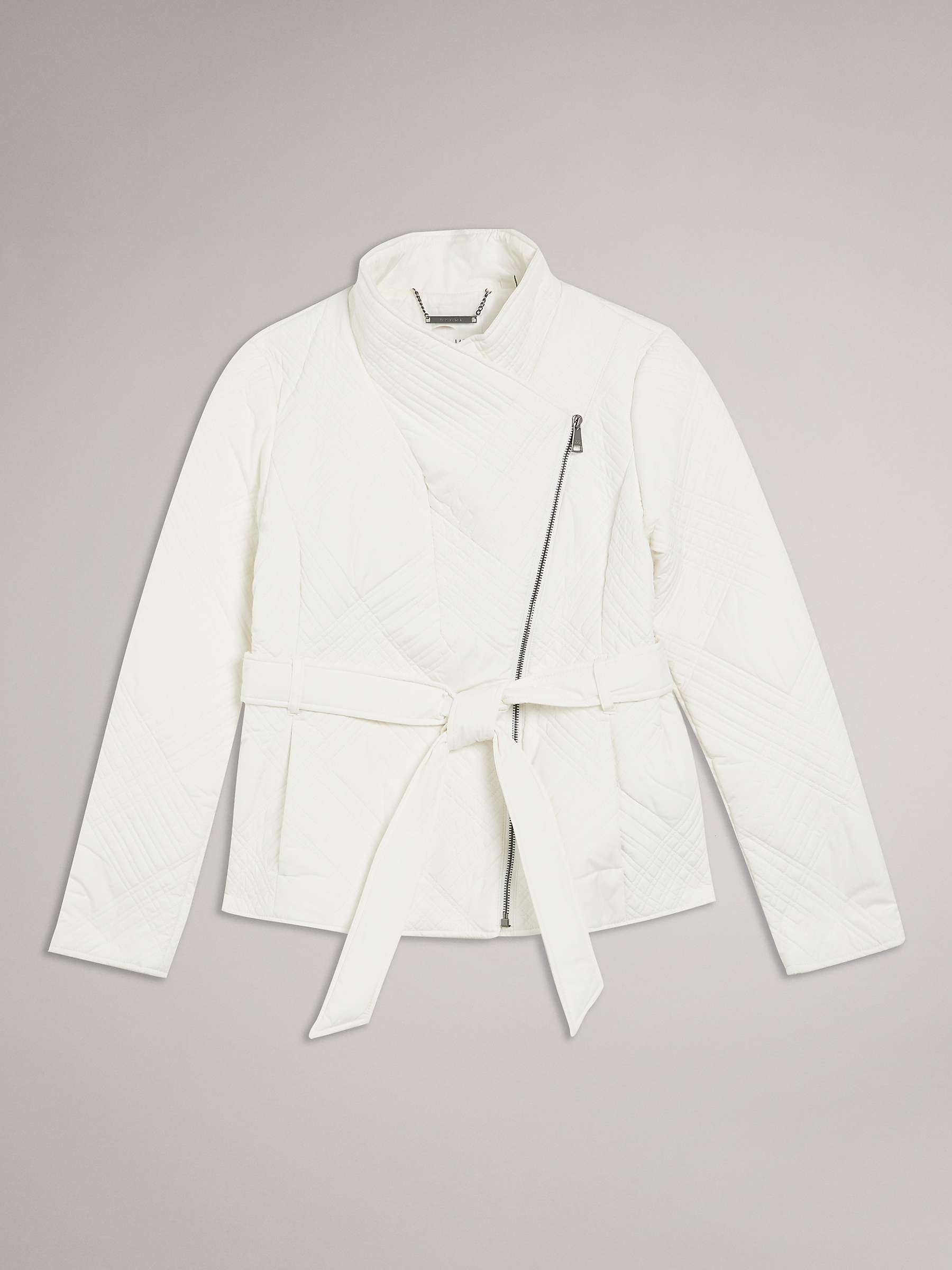 Buy Ted Baker Rosemia Padded Short Wrap Coat, Ivory Online at johnlewis.com