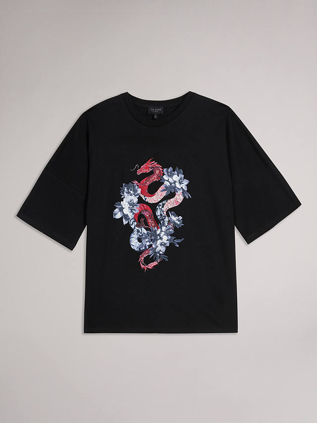 Ted Baker Avett Drago Graphic T-Shirt, Black