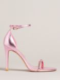 Ted Baker Helenni Leather Stiletto Heel Sandals, Pink, Pink Light