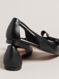 Ted Baker Marlini Bow Cut Out Detail Ballerina Flats, Black, Black Black