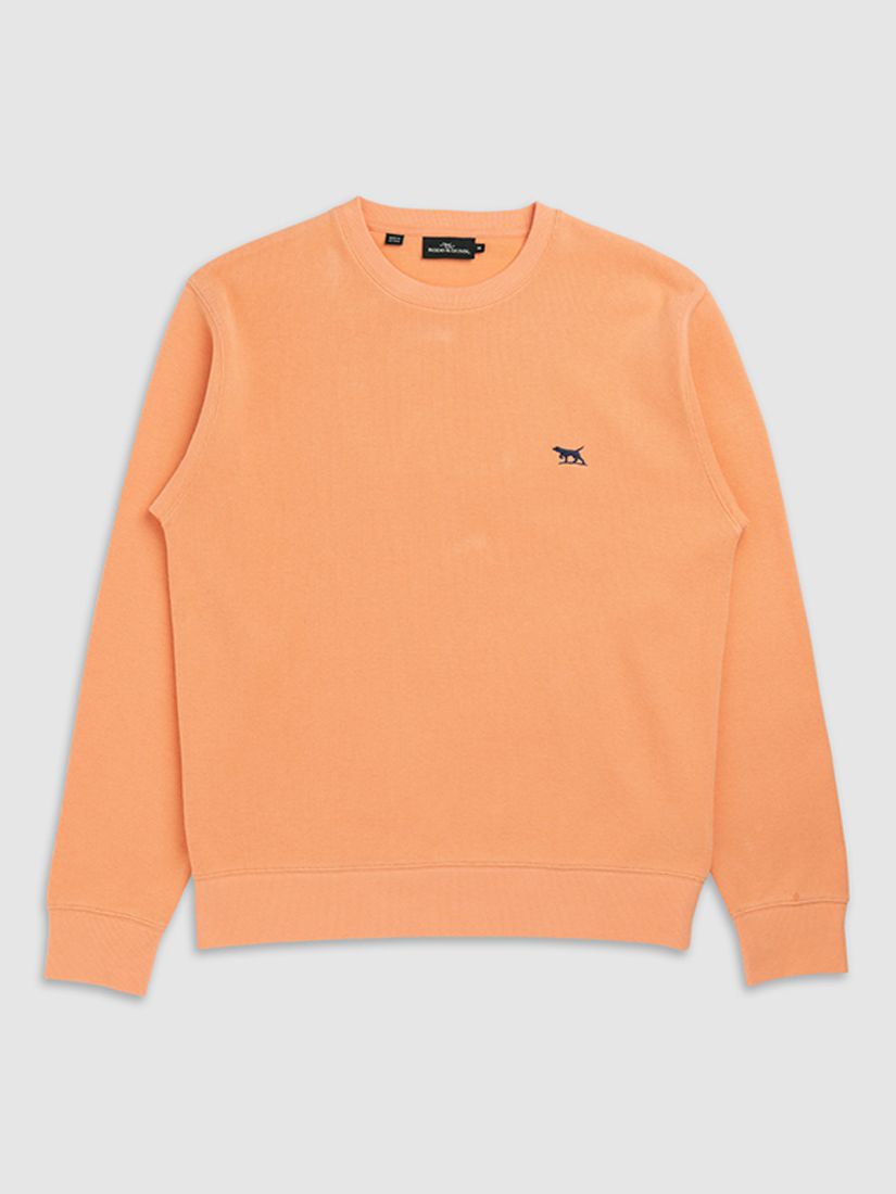 Rodd & Gunn Cotton Crew Neck Jumper, Apricot at John Lewis & Partners