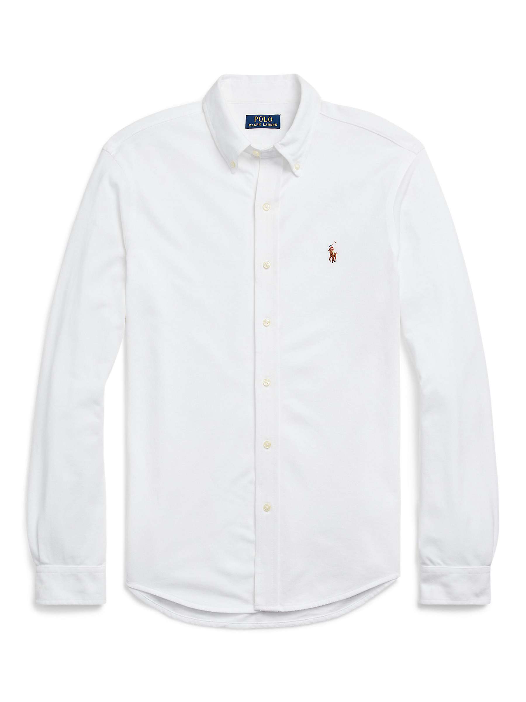 Buy Polo Ralph Lauren Long Sleeve Regular Shirt, White Online at johnlewis.com