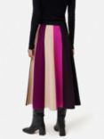Jigsaw Midi Stripe Merino Skirt, Multi
