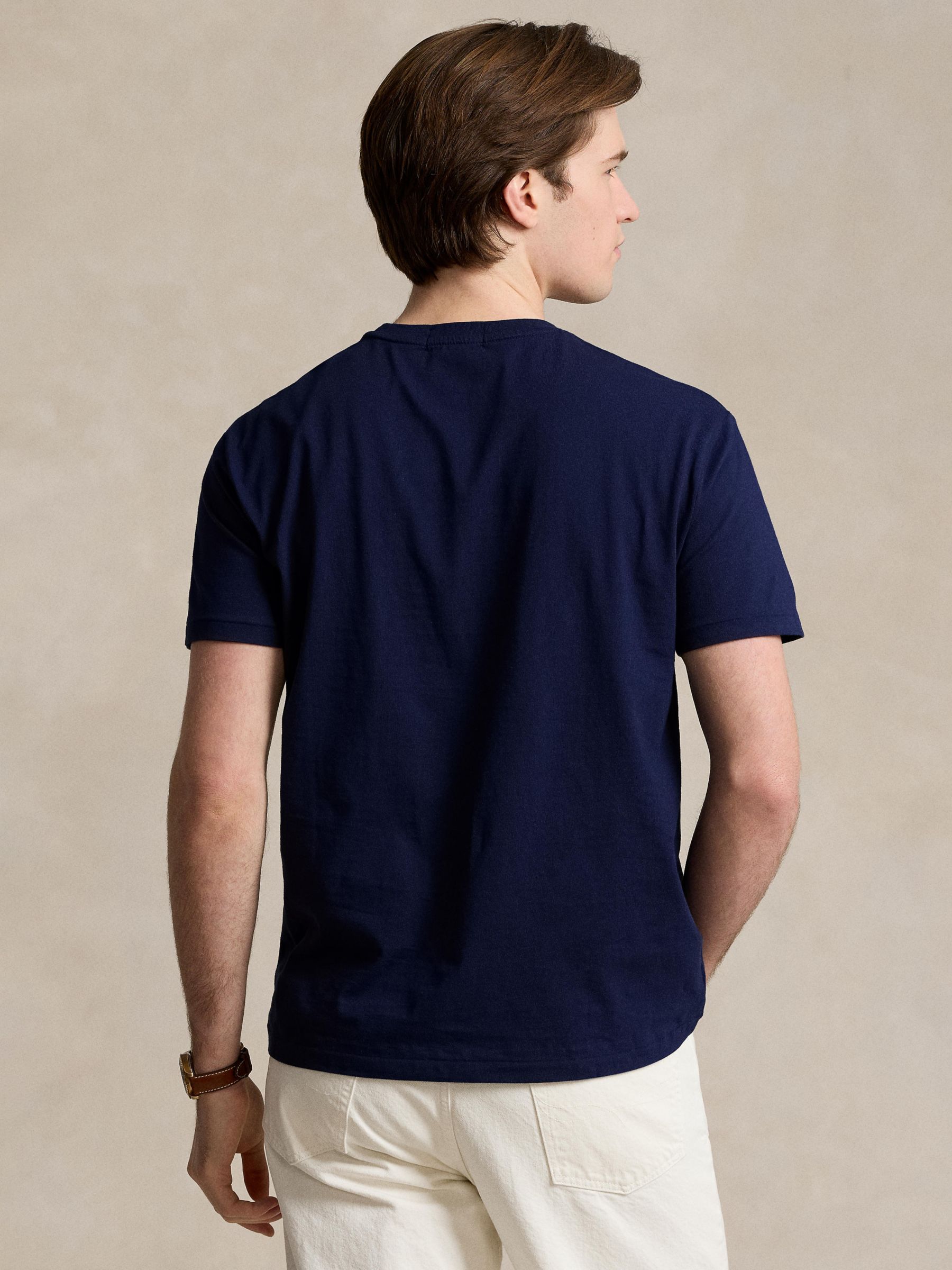 Ralph Lauren Classic Fit Polo Bear Jersey T-Shirt, Navy, S