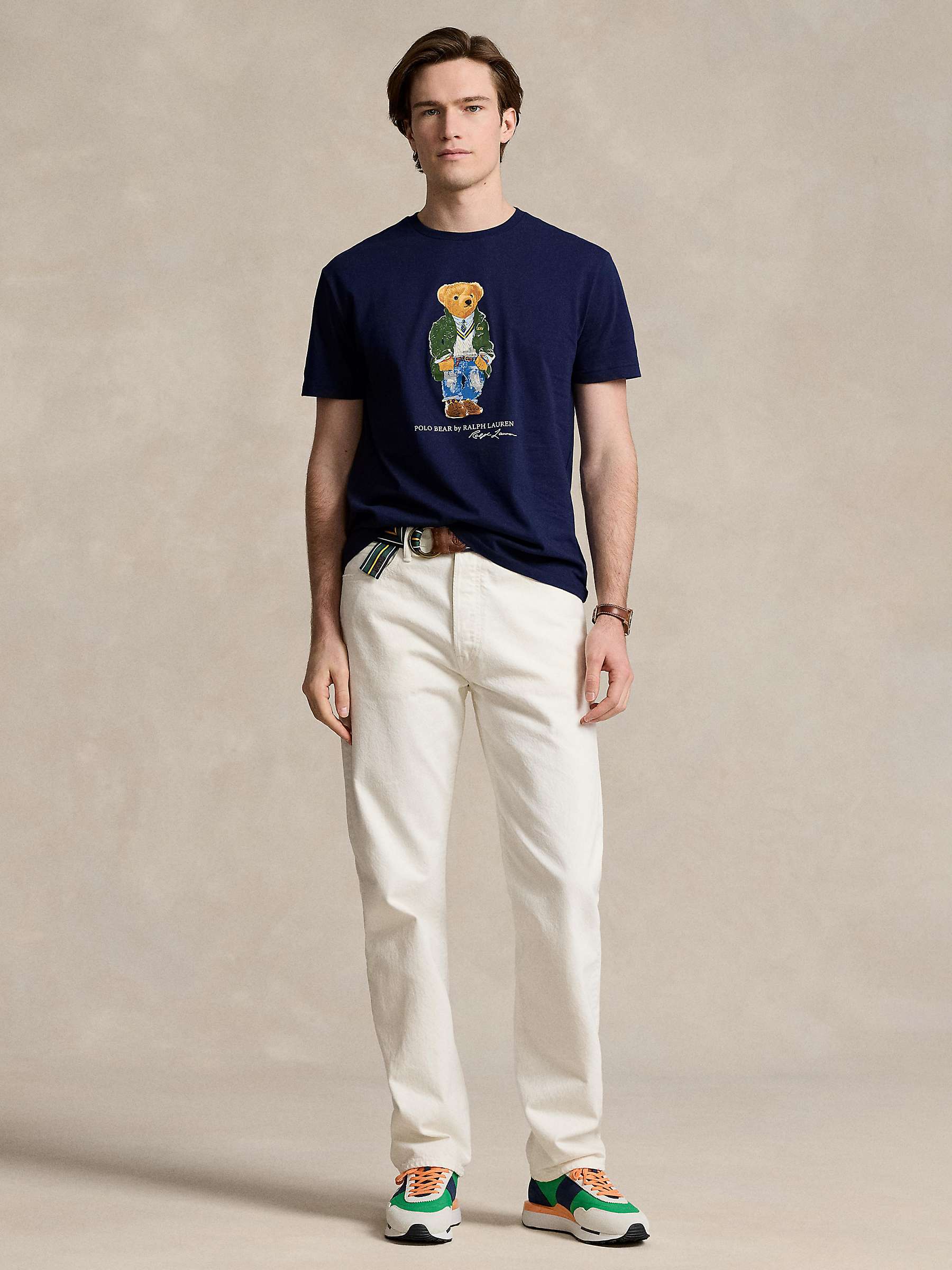 Buy Ralph Lauren Classic Fit Polo Bear Jersey T-Shirt, Navy Online at johnlewis.com