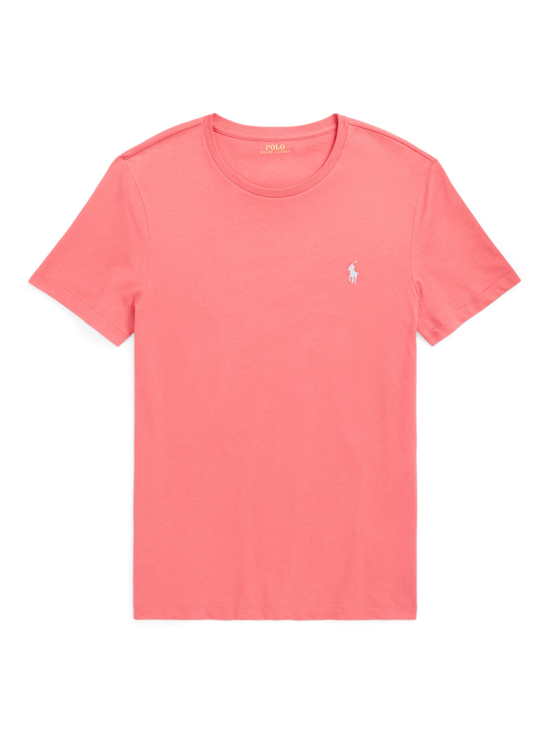 Ralph Lauren Slim Fit Jersey Crew Neck T-Shirt, Pale Red/C7194, L
