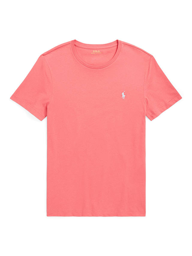 Polo Ralph Lauren Custom Slim Fit Jersey Crewneck T-Shirt, Pale Red