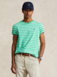 Ralph Lauren Classic Fit Striped Jersey T-Shirt, Green/White