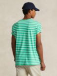 Ralph Lauren Classic Fit Striped Jersey T-Shirt, Green/White