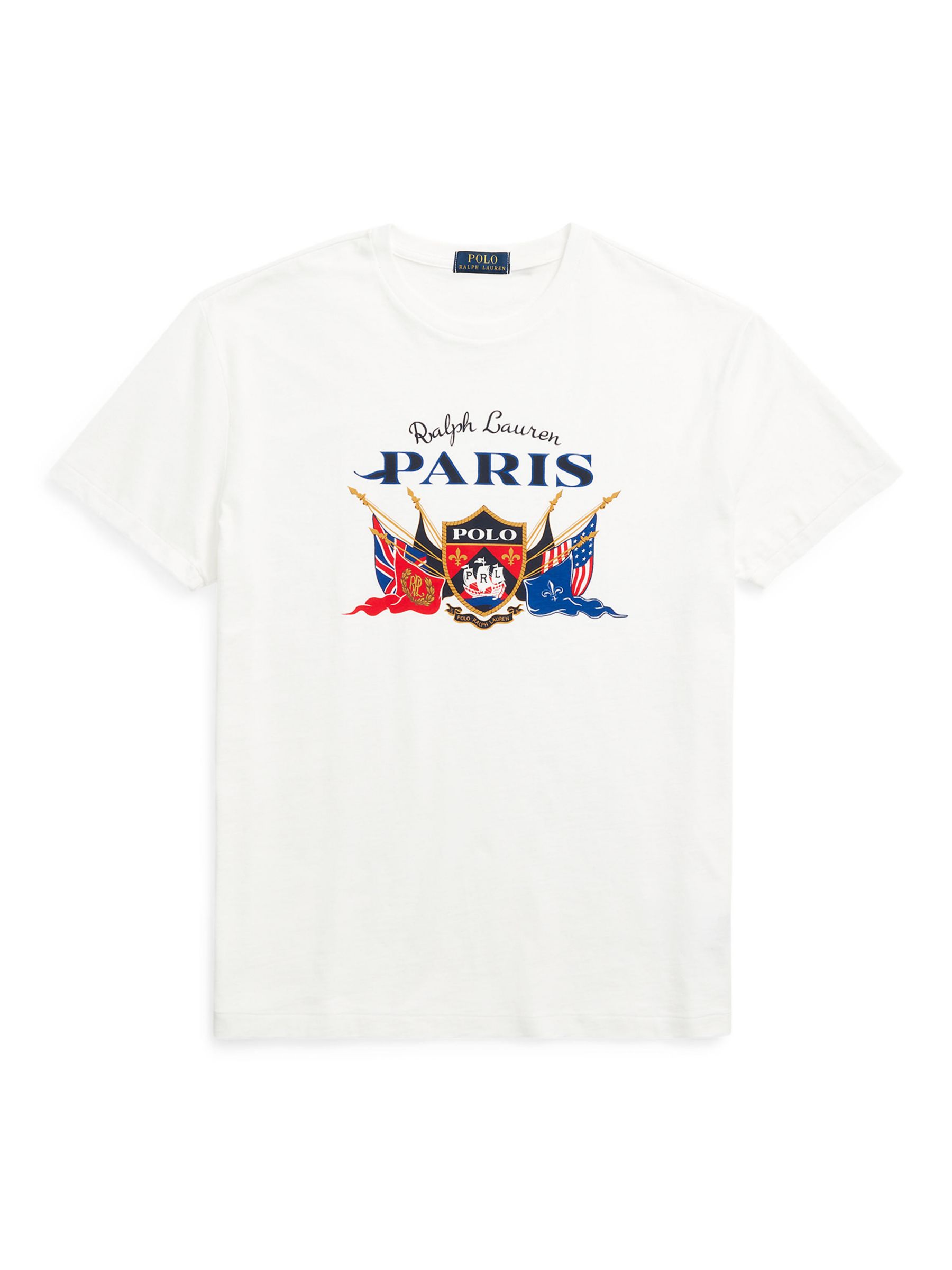 Buy Ralph Lauren Classic Fit Graphic Jersey T-Shirt, Classic Oxford White Online at johnlewis.com