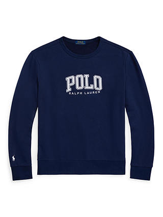 Ralph Lauren Polo Logo Embroidered Sweatshirt, Cruise Navy