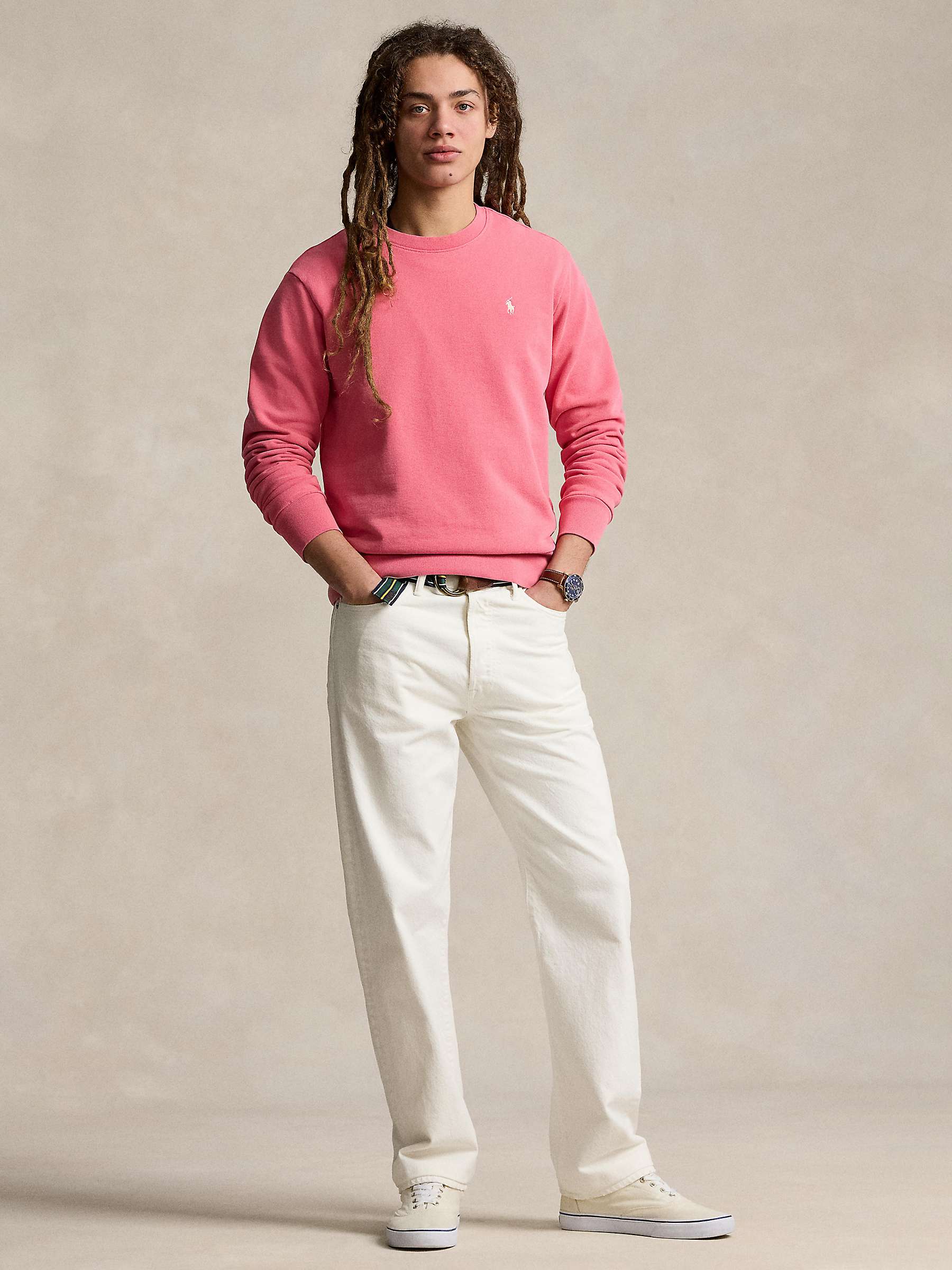 Buy Ralph Lauren Loopback Cotton Fleece Sweatshirt Online at johnlewis.com