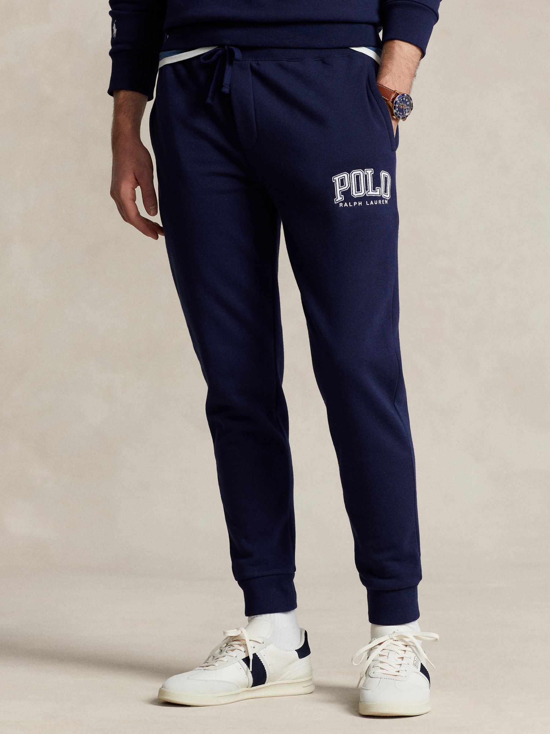 Polo Ralph Lauren Big & Tall Double Knit Joggers, Navy, Navy at John Lewis  & Partners