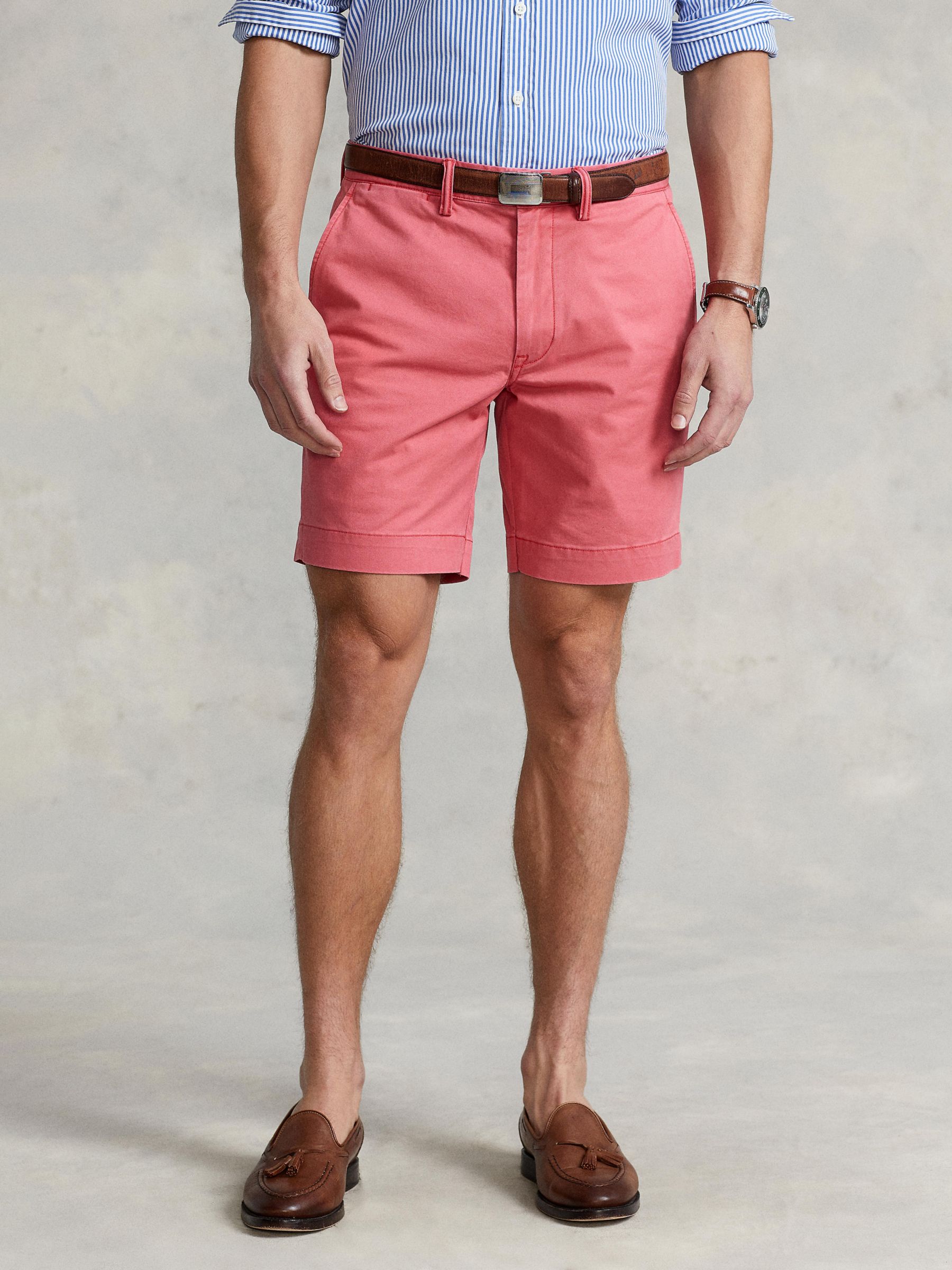 Ralph Lauren Stretch Straight Fit Chino Shorts, Nantucket Red, 38R