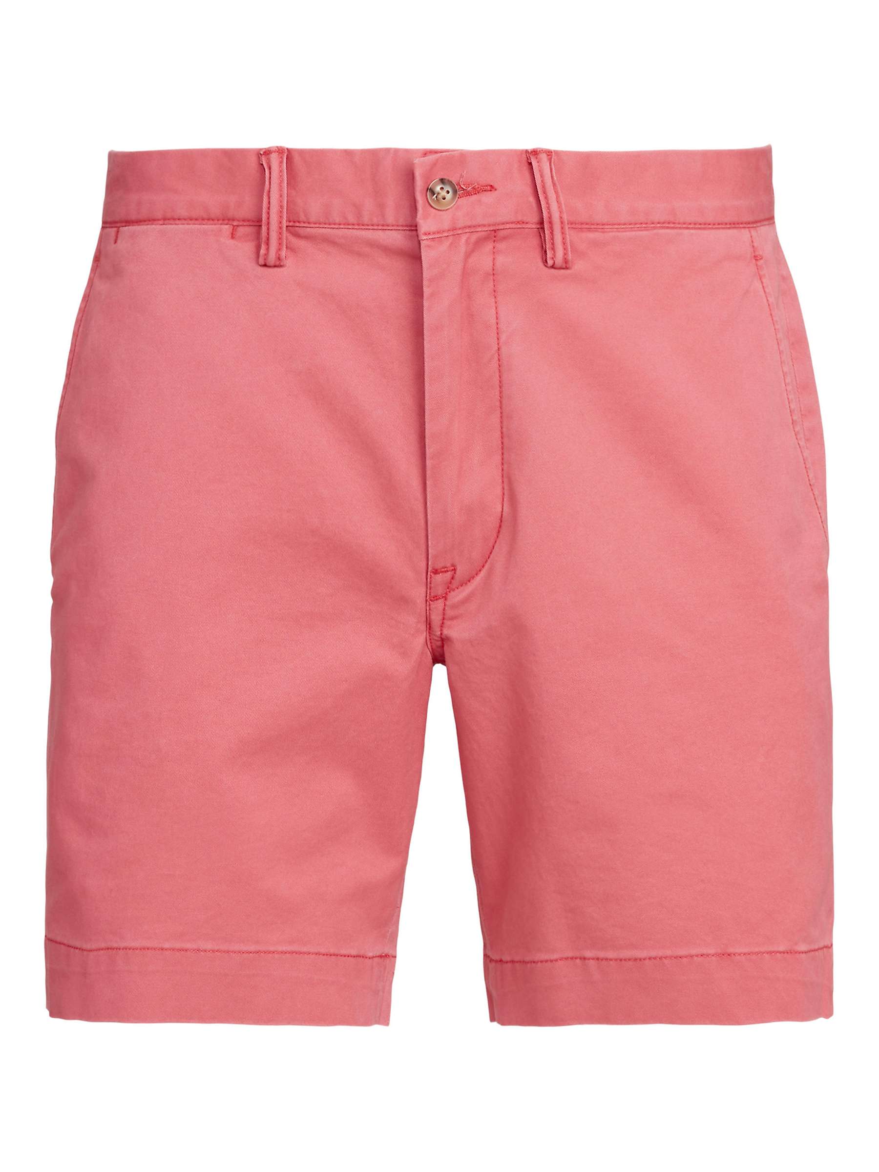 Ralph Lauren Stretch Straight Fit Chino Shorts, Nantucket Red at John ...