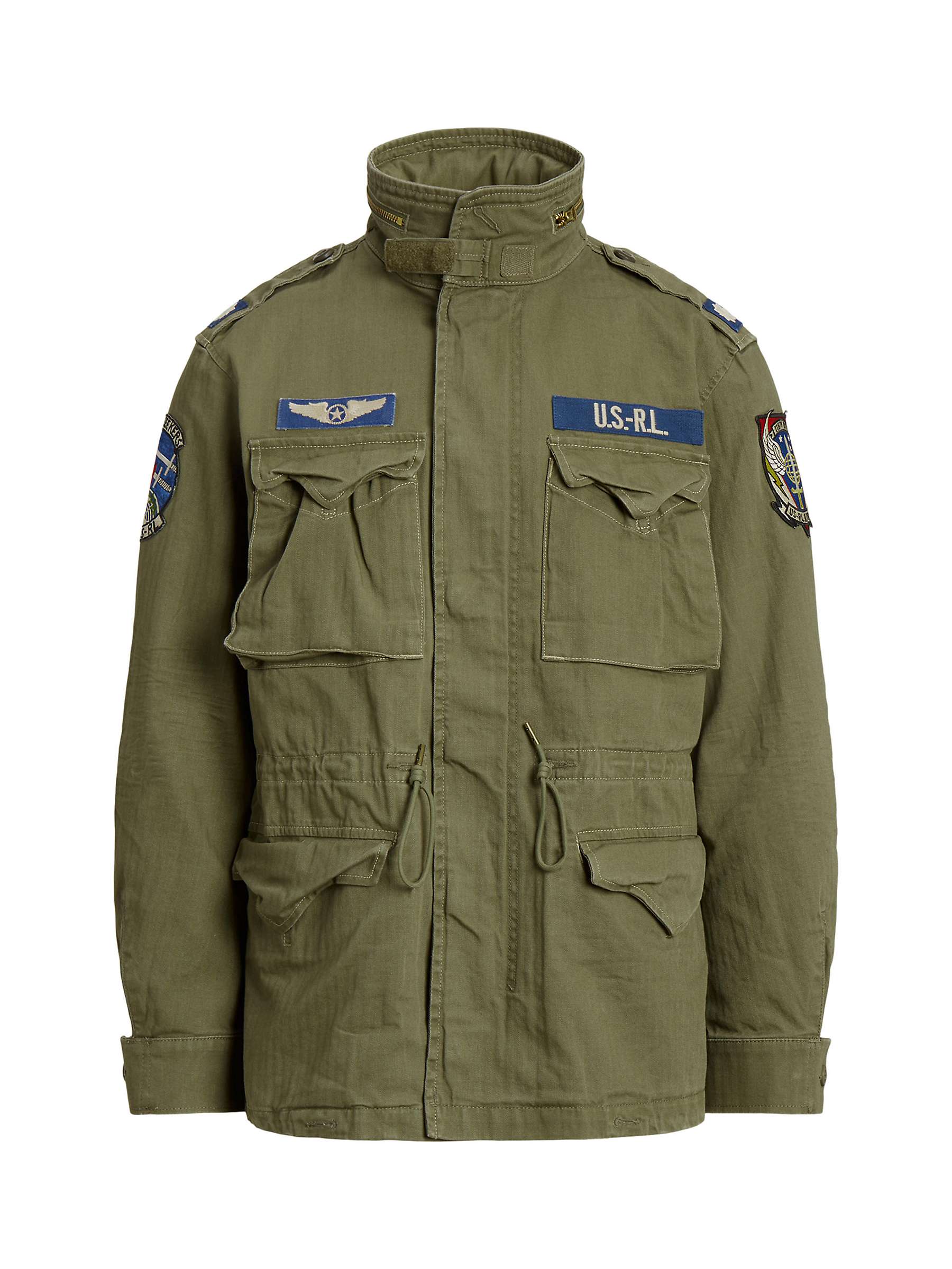 Buy Polo Ralph Lauren M65 Combat Field Jacket, Olive Online at johnlewis.com