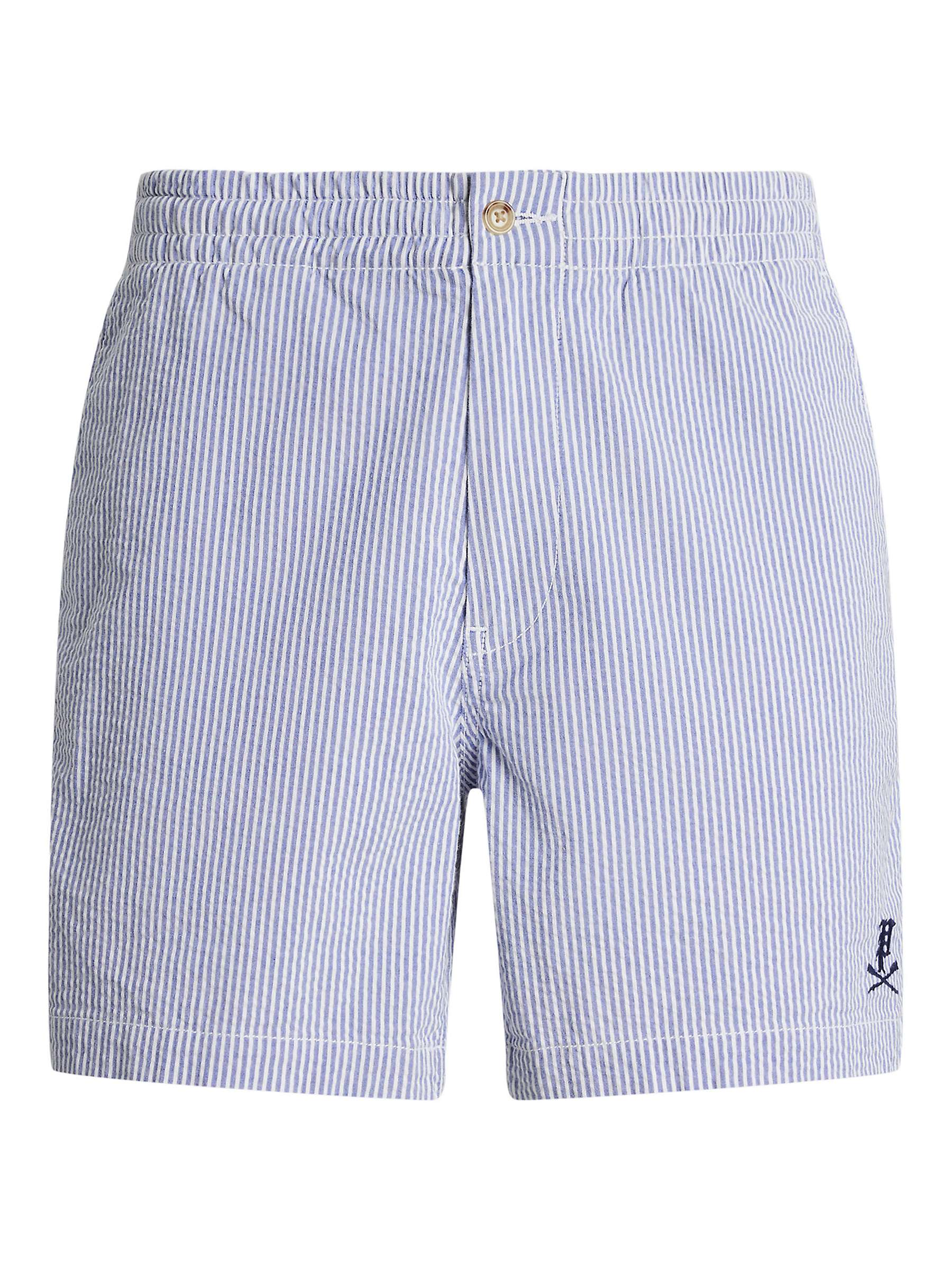 Buy Polo Ralph Lauren Prepster Seersucker 6" Shorts, Blue Online at johnlewis.com