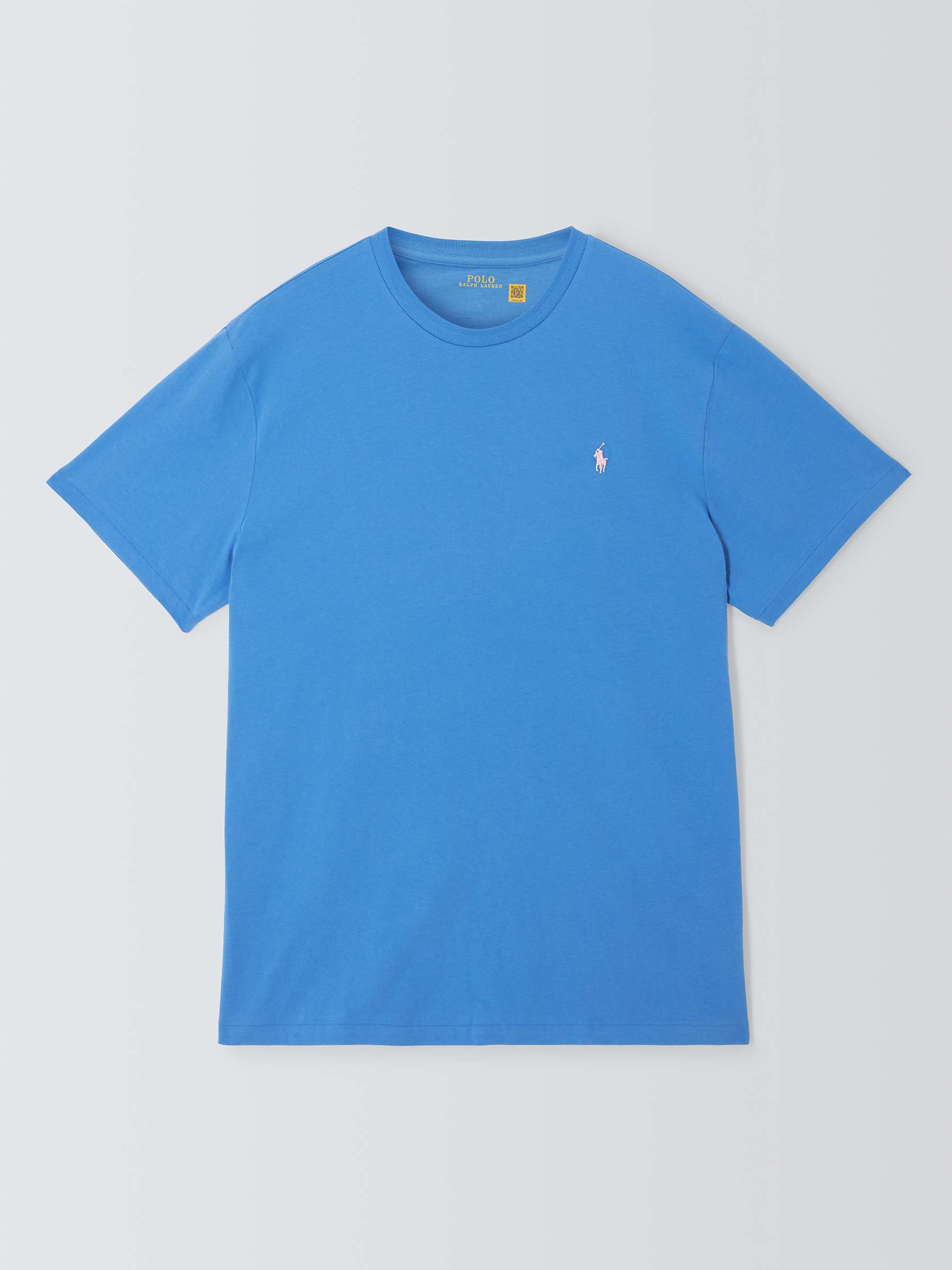 Buy Polo Ralph Lauren Big & Tall Jersey Crewneck T-Shirt, Blue/White Online at johnlewis.com