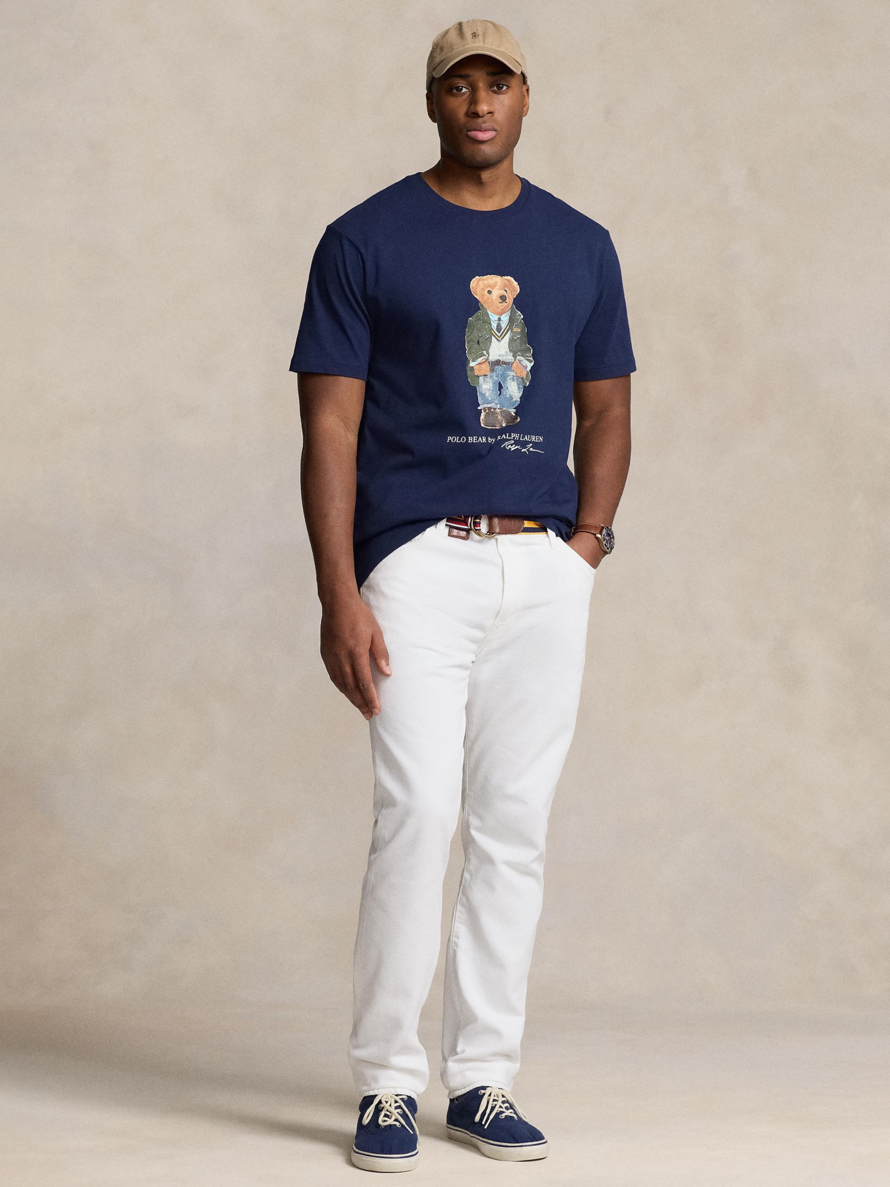Polo Ralph Lauren Big & Tall Polo Bear Jersey T-Shirt, Navy at