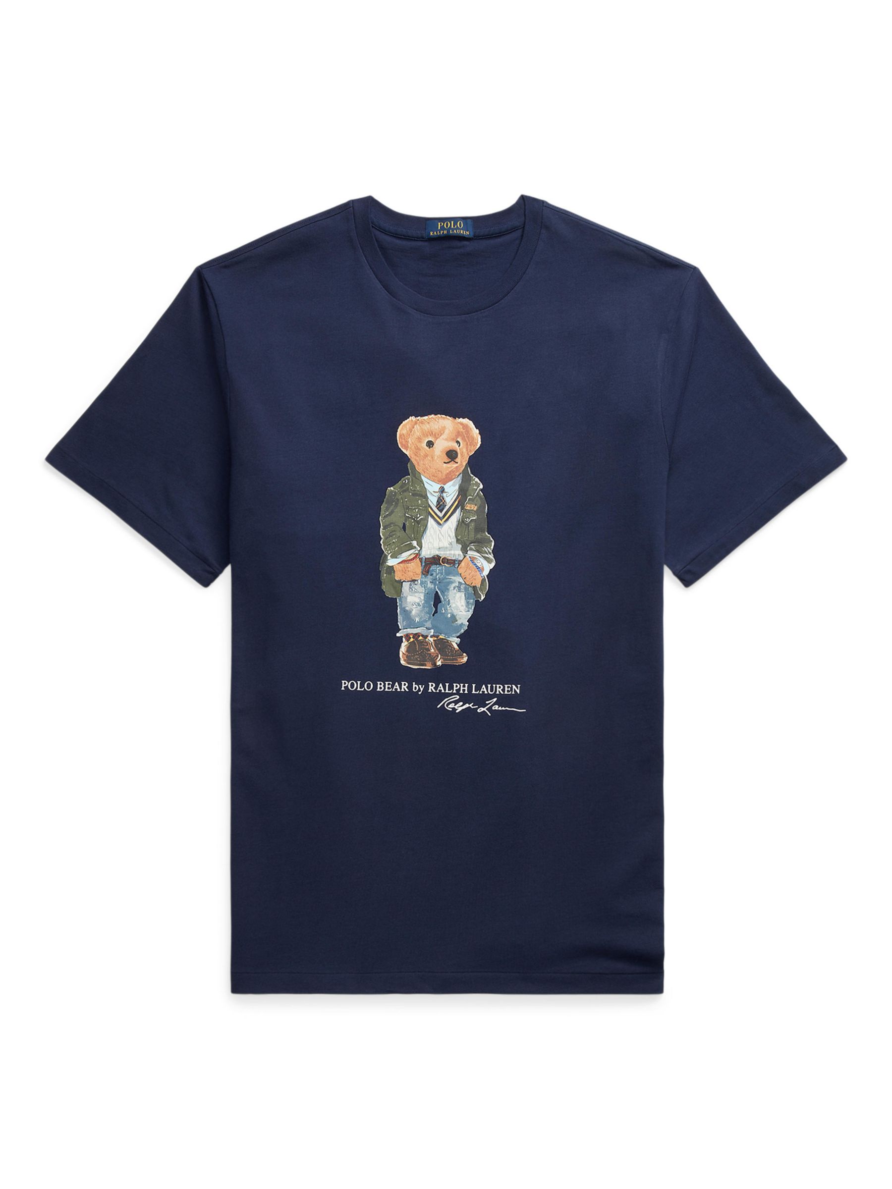 Polo Ralph Lauren Shirt Mens 3XB Polo Bear Gray Short Sleeve Crew Neck