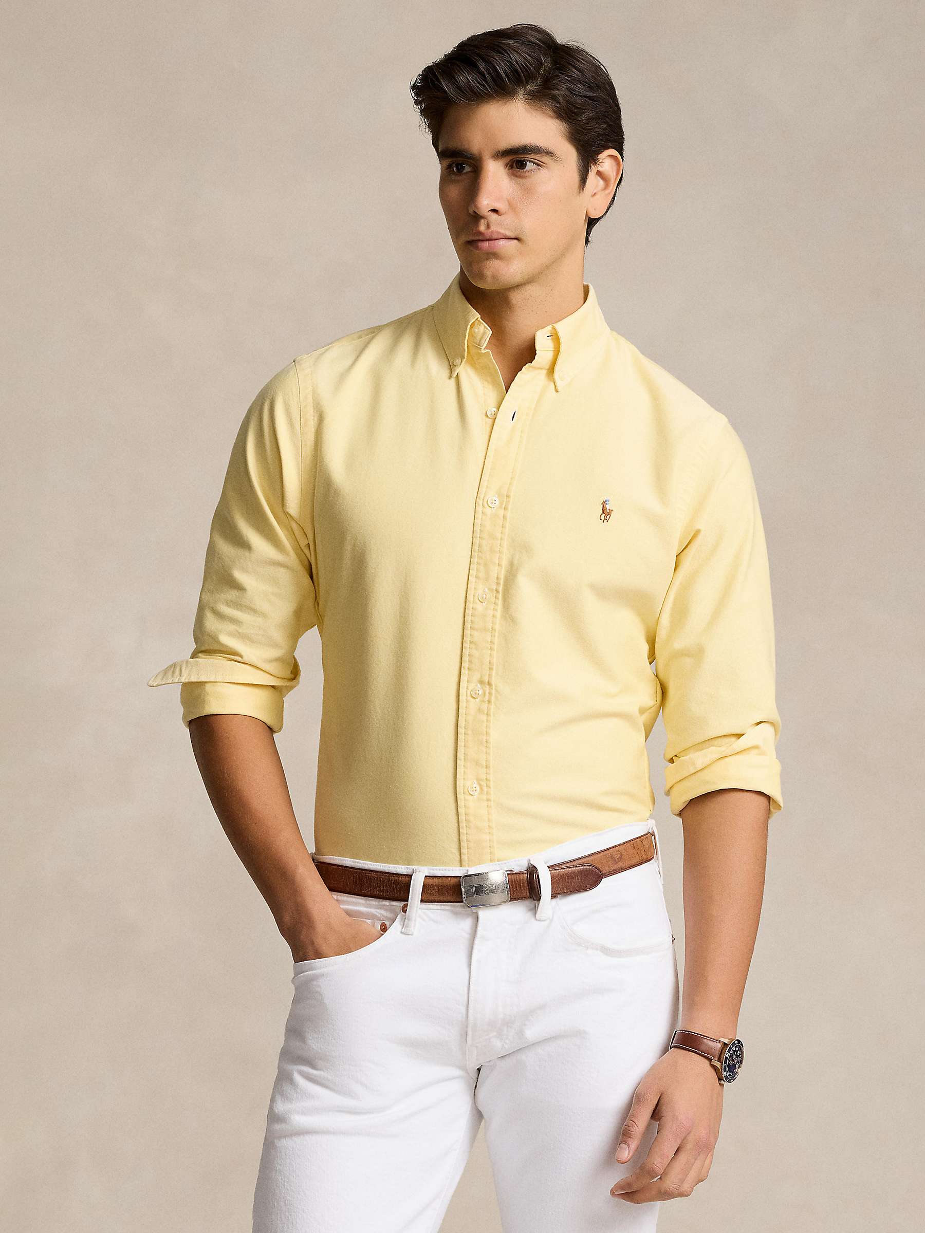 Buy Polo Ralph Lauren Long Sleeve Custom Fit Oxford Shirt Online at johnlewis.com