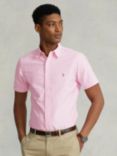 Ralph Lauren Slim Fit Oxford Short Sleeve Shirt, Pink