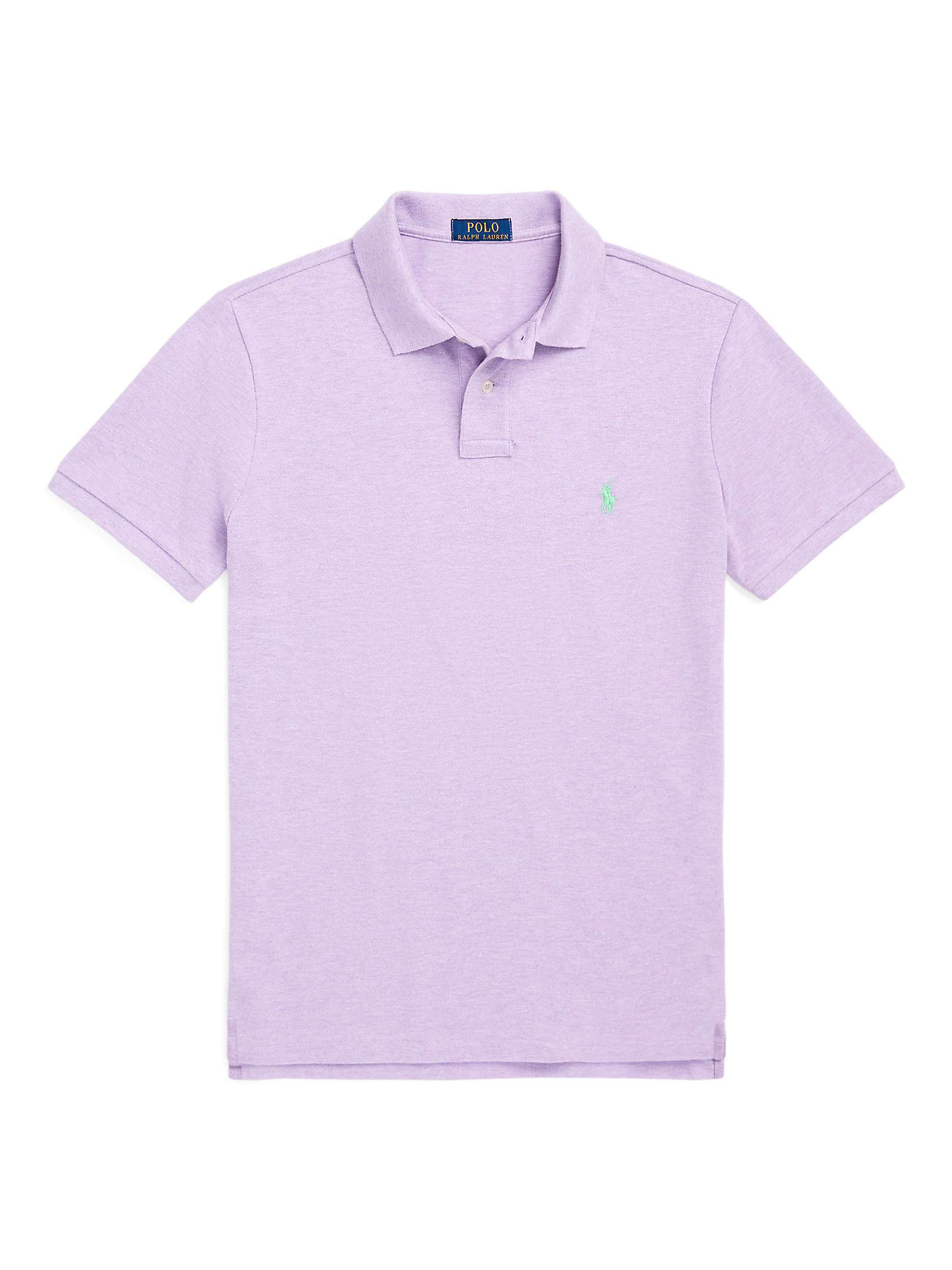 Ralph Lauren Custom Slim Fit Soft Cotton Polo Shirt, Pastel Purple at ...