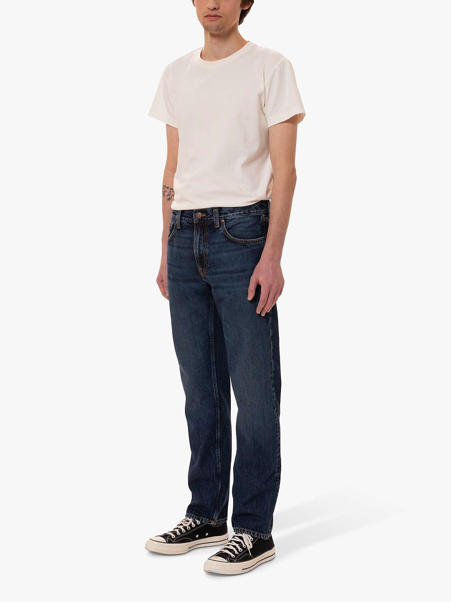 Buy Nudie Jeans Gritty Jackson Organic Cotton Regular Fit Jeans Online at johnlewis.com