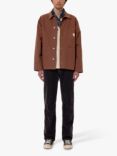 Nudie Jeans Howie Chore Organic Cotton Waxed Jacket, Brown