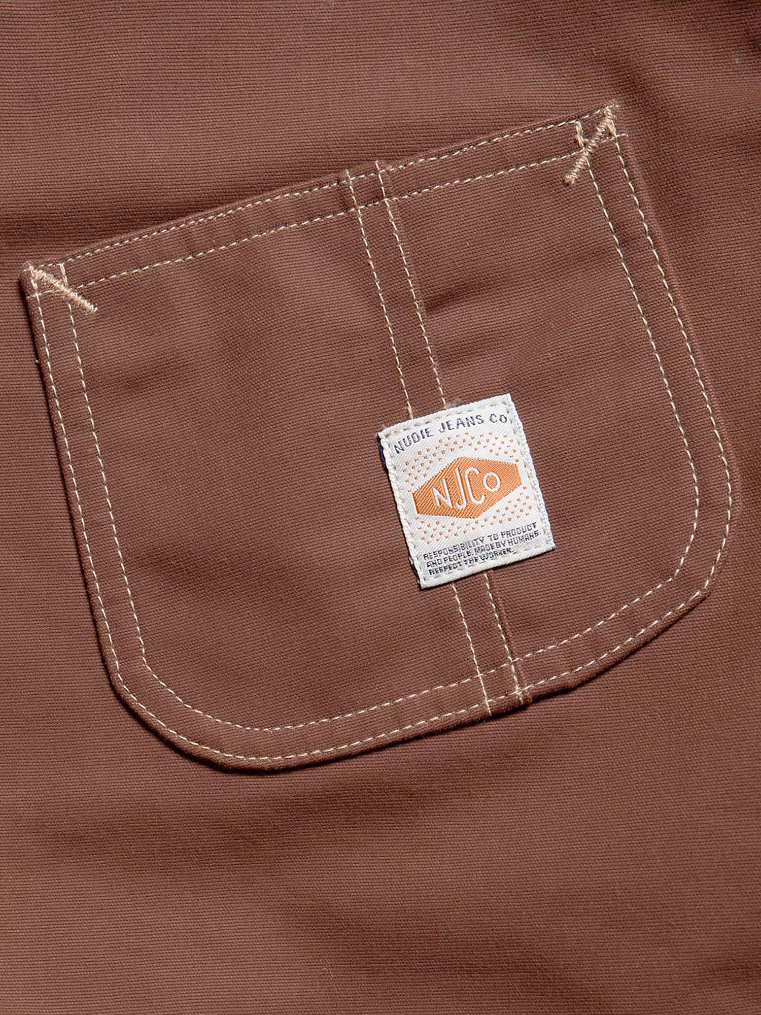 Buy Nudie Jeans Howie Chore Organic Cotton Waxed Jacket, Brown Online at johnlewis.com