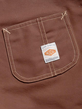 Nudie Jeans Howie Chore Organic Cotton Waxed Jacket, Brown